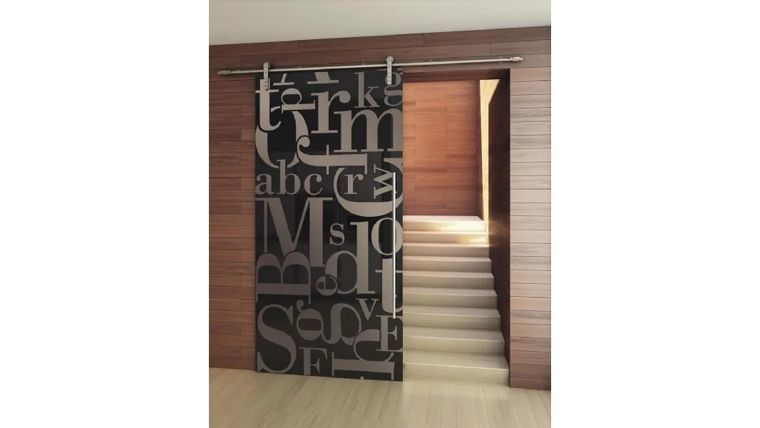 Porta per interni scorrevole Tekno Uno Littera di Foa