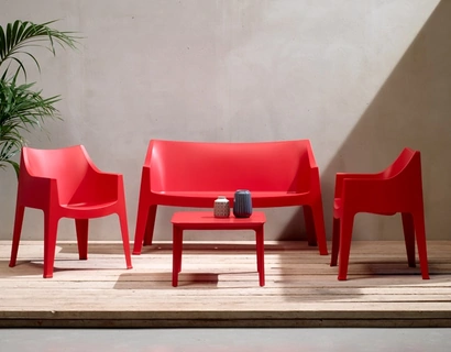 Arredo da esterno in tecnopolimero di grande resistenza e stabilità Coccolona di Scab Design