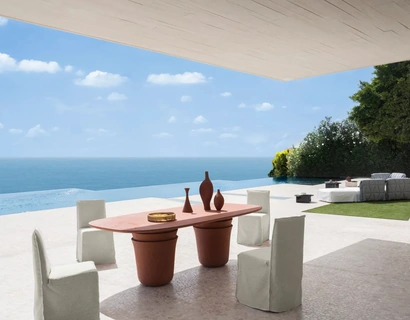 Tavolo in terracotta Kasane di Gervasoni