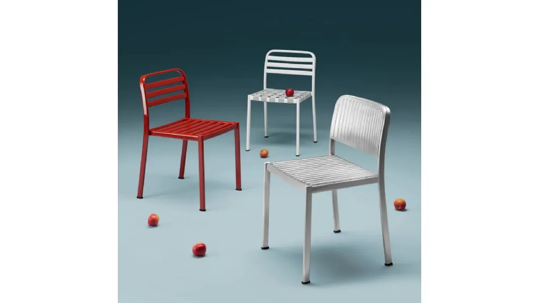 Sedia Reil in alluminio di Scab Design