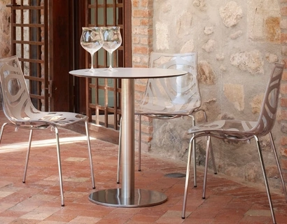 Tavolino Tiffany colonna tonda di Scab Design