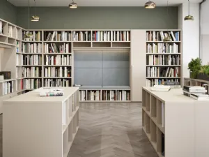 Mobile Ufficio Libreria a muro 16A in melaminico di Cinquanta3