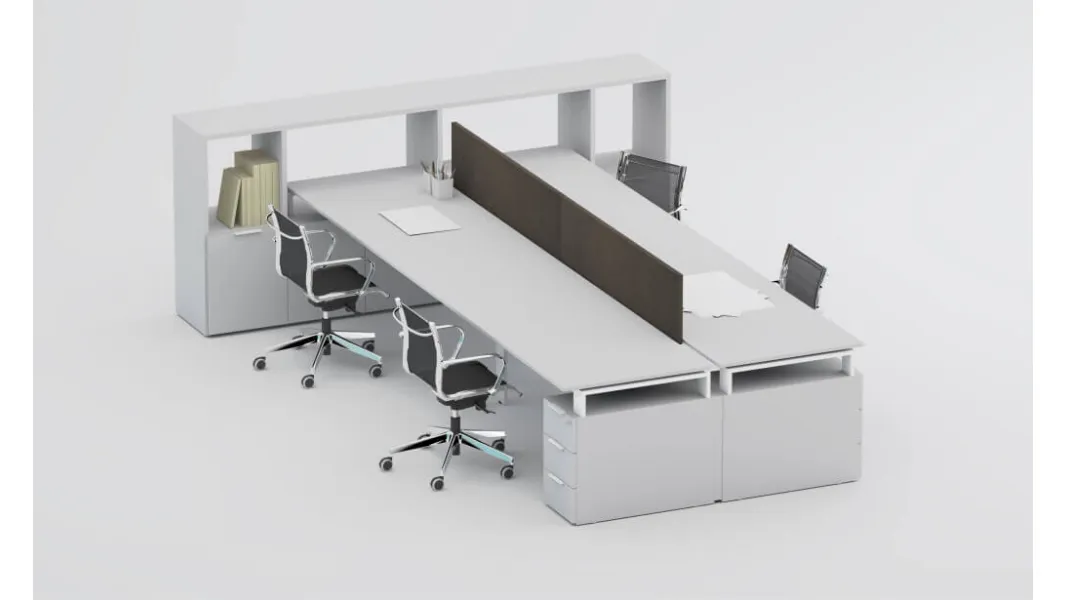 Scrivania operativa SM2570 di Zalf