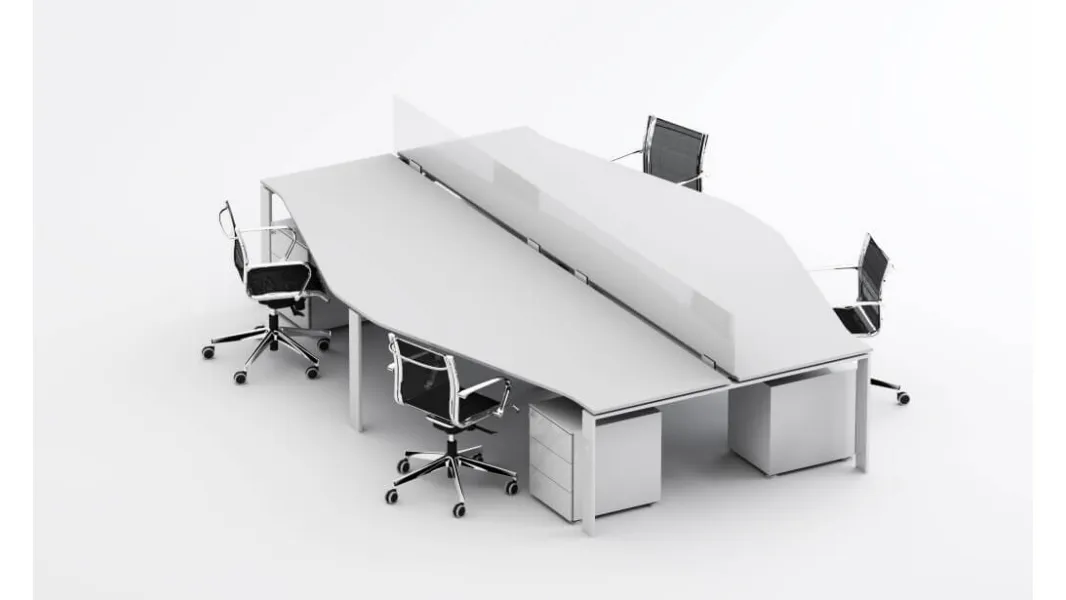 Scrivania operativa SM2573 di Zalf